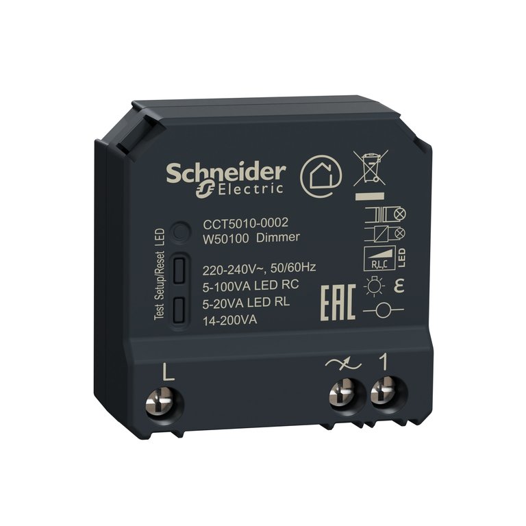 Valonsäädin/LED-säädin Wiser 100W kojerasiaan - Schneider Electric